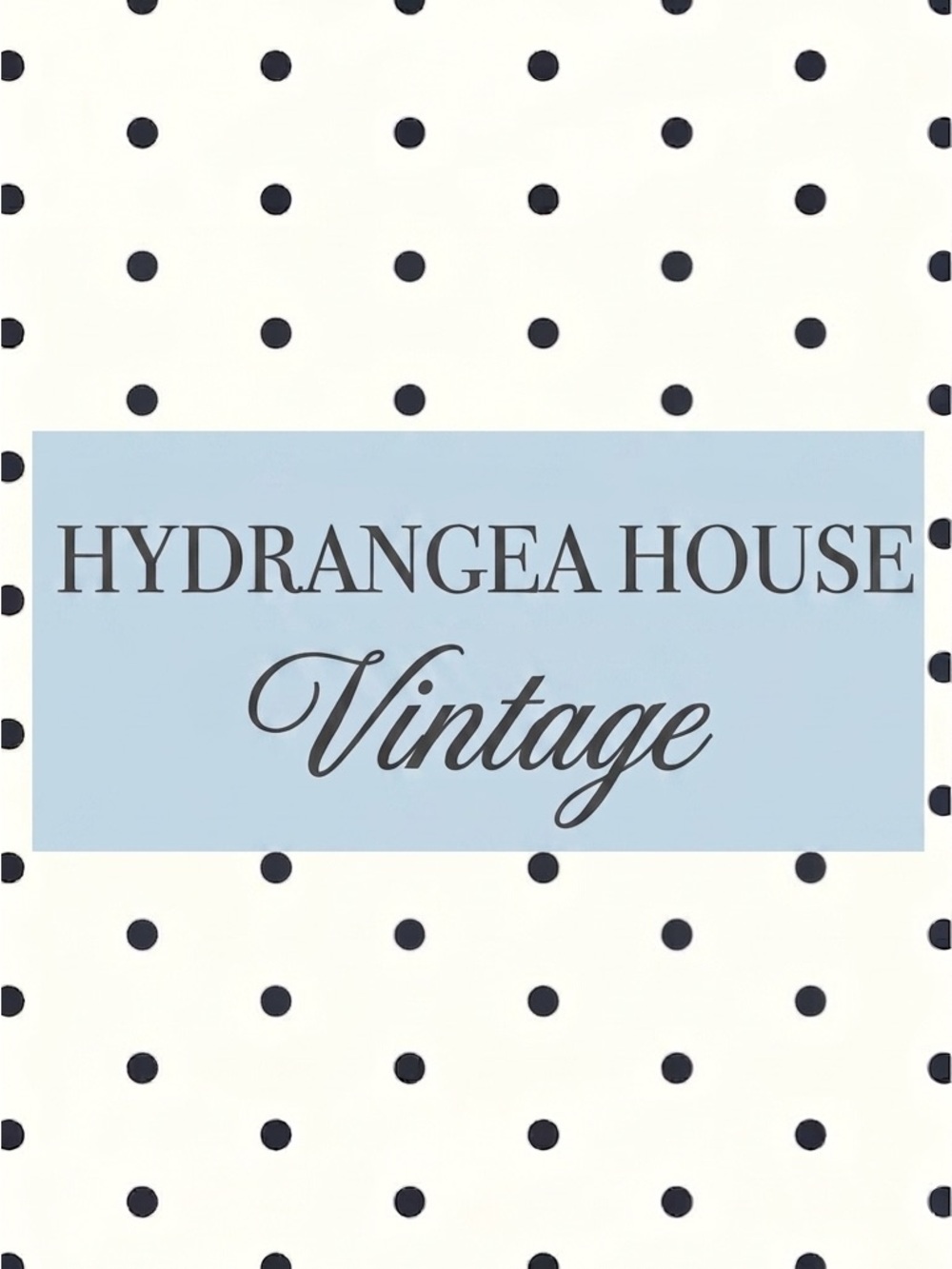 Hydrangea House Vintage Polka Dot Graphic